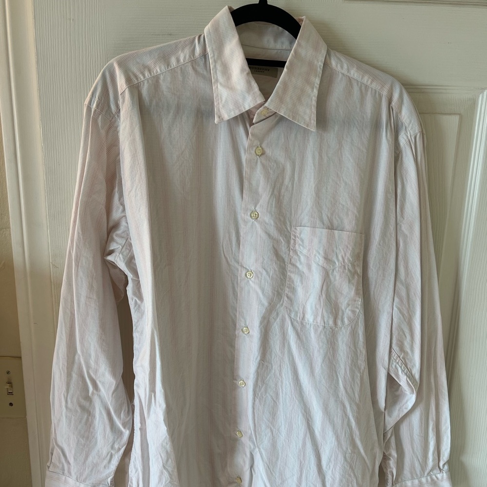 Burberry Patterned Button Down Shirt - image 1